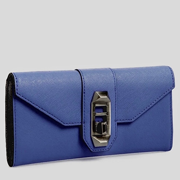 Rebecca Minkoff Safiano Turn Lock Mason Wallet - Picture 13 of 16